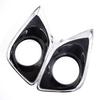 Pair Fog Light Lamp Cover Bumper Insert Trim Plastic For Toyota Venza 2013-2016