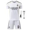 YSHT Real Madrid Mbappe Kids Soccer Jersey White Youth Sportswear