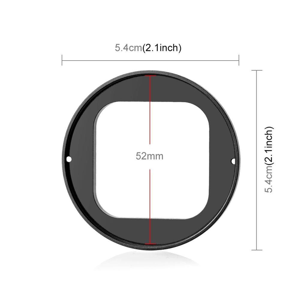 52mm UV Lens Filter for Insta360 Ace PULUZ Aluminum Alloy Material with Lens Cover UV Lens Filter Adapter Ring Insta360 Ace Pro Sports Action Camera