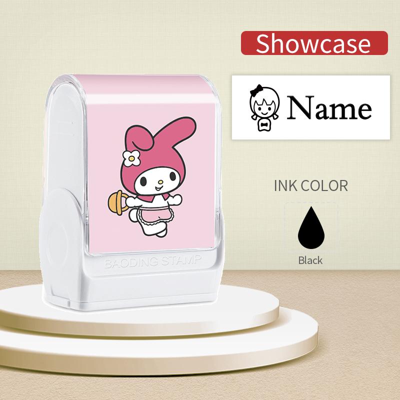 Персонализированная печать с именем Cinnamoroll - Водонепроницаемая, устойчивая к выцветанию чернильная печать для канцелярии, Подарок на день рождения, Школьный сезон, Милая и стильная
