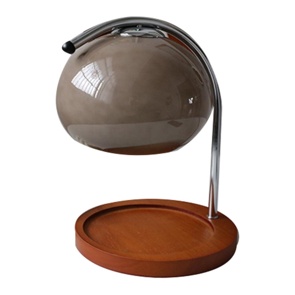 Арома лампа для плавления воска ретро деревянный поднос для хранения стеклянная лампа для подогрева свечей спальня прикроватная лампа