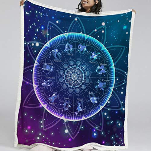 Mysterious Mandala Aesthetic Decorative Blanket Sofa Bedroom Flannel Blanket Direct Supply