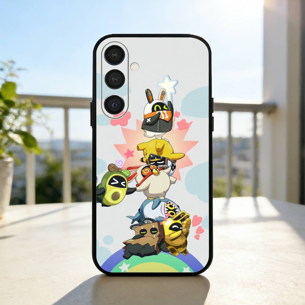 Чехол для телефона Bangboo из игры Zenless Z-Zone Zero для Samsung A73,72,71,A52,51,40,41,A22,A32,31,A13, Мягкий черный корпус