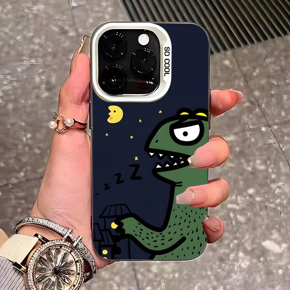 Милый мультяшный чехол для телефона с кошками и собаками для iPhone 17 Pro Max 16 15 14 13 11 12 Mini Xs Xr 8 Plus Se Цвет Серебристый Чехол