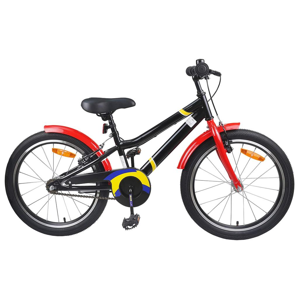 Kids Bike 18 Inch for Ages 5 7 Black & Red