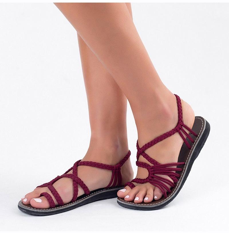 Женские сандалии Flip Flop Лето 2024 Женские туфли на плоской подошве с перекрестными ремешками Женские повседневные женские швейные мужские пляжные туфли большого размера 44