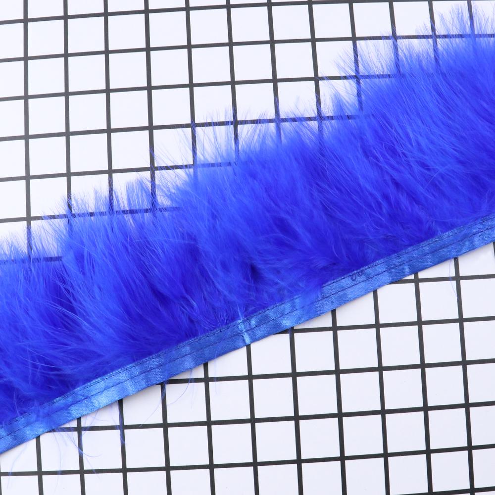 Turkey Marabou Feather 1 Meter Fancy Soft Fluffy Dyed Colorful Ribbon Lace Trim 6-8 CM Party Dress Garment Decoration Fringe