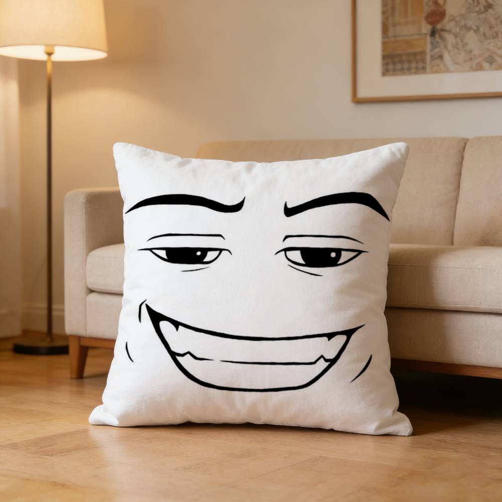Creative Funny Man Face Pillow Case Pattern Printed Pillowcase For Living Room Sofa Cushion Cover