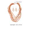 Raindrops 1set Statement Jewellery Sets Orange Plastic Style For Women