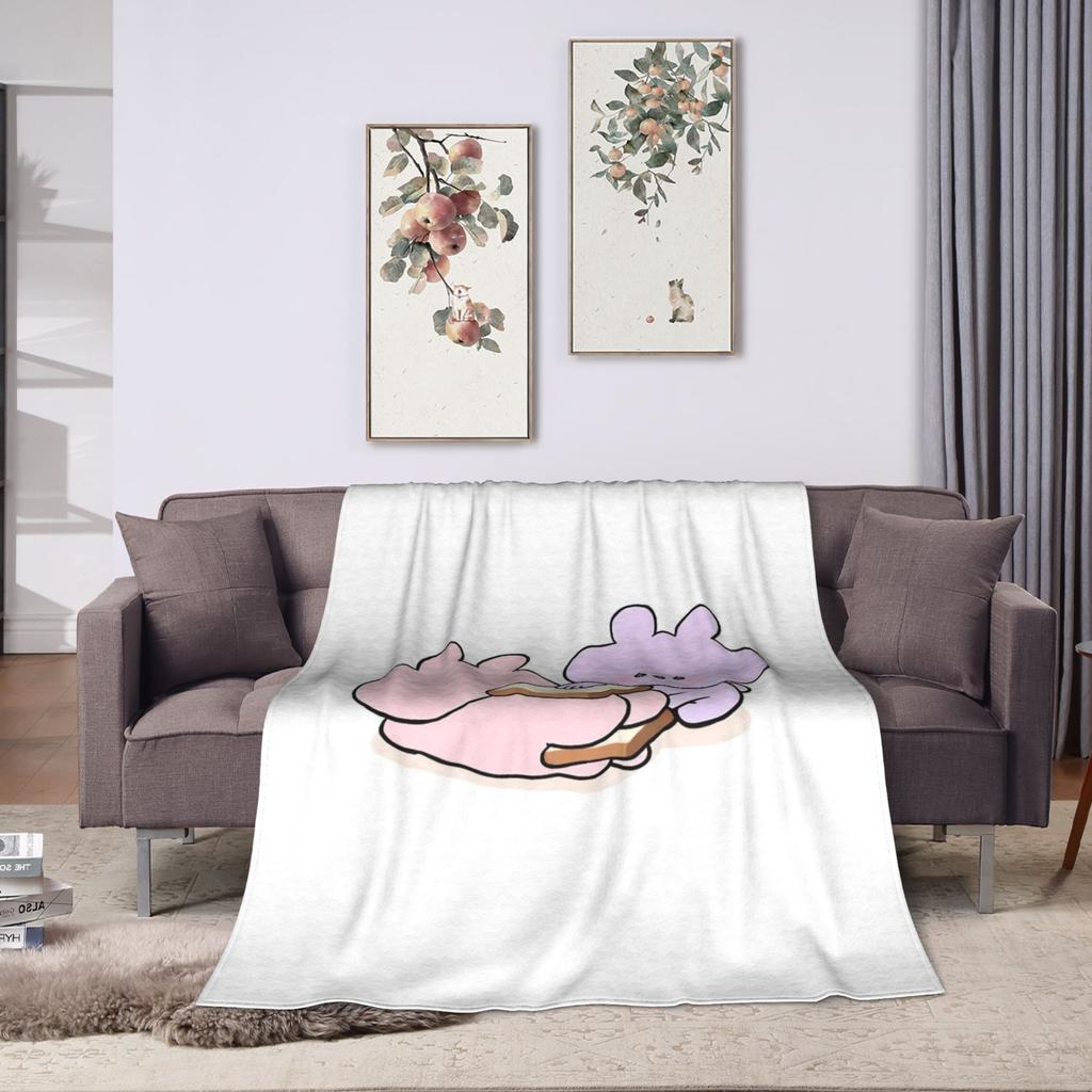 A-Asamimichaan Plush Blankets Girls Boys Flannel Bedding Throws For Couch Chair Super Warm Custom Quality Bedspread Gift