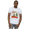 Disney Mens Mickey Mouse Vintage Christmas T-Shirt