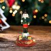 Christmas Nutcracker Statue with Light and Music for Shelf Indoor Bedroom