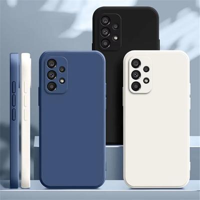 Роскошный чехол для телефона из жидкого силикона для Samsung A13 A14 A15 A21S A25 A31 A32 A33 A34 A35 A36 A41 A42 A50 A51 A52 Задняя крышка
