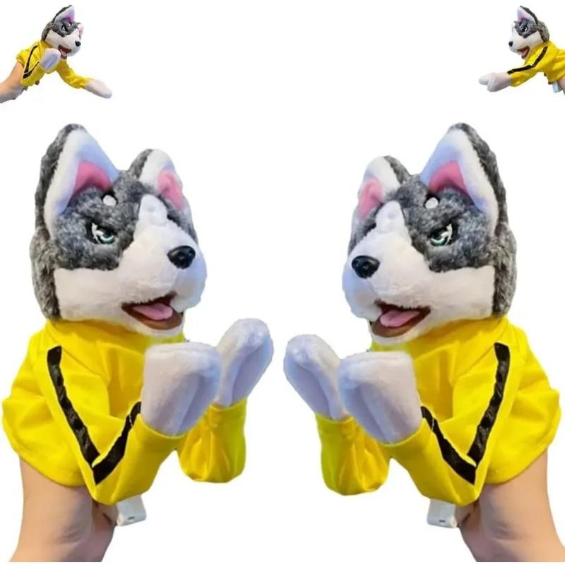 Kung Fu Dog, Kung Fu Husky, Toy Husky Plush, Dog Hand Puppet, Kong Fu Animal Toy, Husky Gloves Doll Kids Game Plush Toys