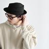 Reck Hatter Pork Pie Sweat Sizes All Black Men's Hat, Cotton, Available, Spring, Summer, Fall, Seasons, RH-322,