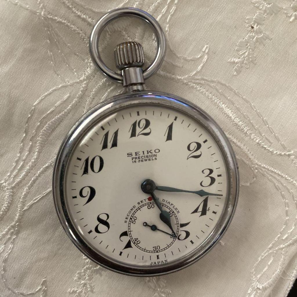 [Б/У] SEIKO Железнодорожные часы PRECISION 15 КАМНЕЙ Неисправные