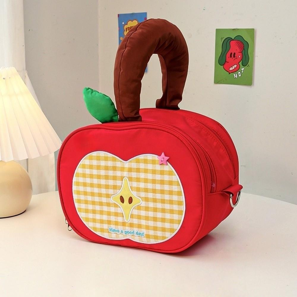 Storage Fruit Plaid Makeup Bag Handle Travel Cosmetic Container Waterproof Camera Bag Trips