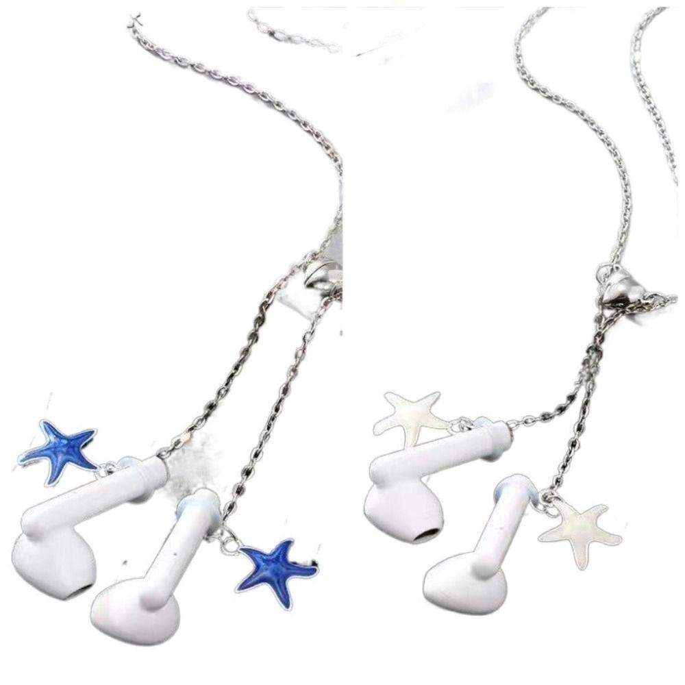 Держатель клипсы Starfish анти-потеря наушники цепь Whale Tail наушники ожерелье беспроводные наушники