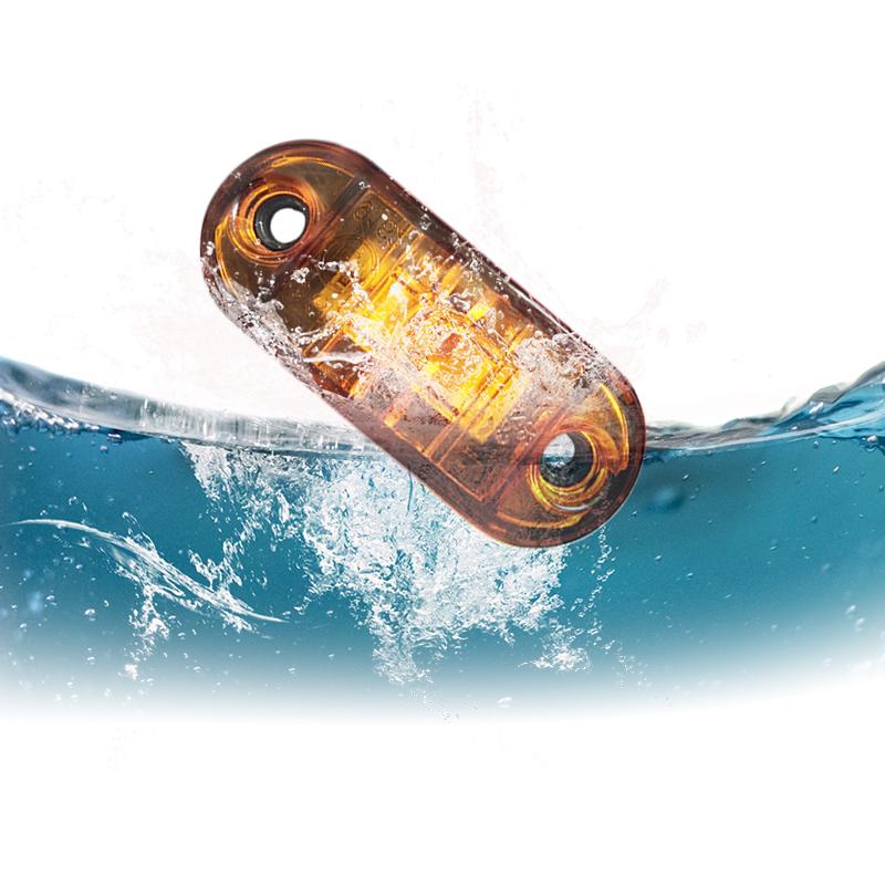 2/4 шт. 12 В 24 В светодиодные габаритные огни, предупреждающие огни, прицеп, грузовики, караван, боковой габаритный огонь, светодиодный грузовик, янтарный, красный, белый фонарь