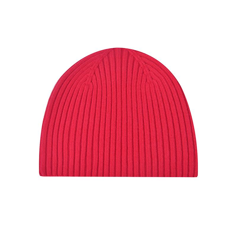 New Knitted Hat for Autumn/Winter Season Thickened Warm Cycling Ear-Warming Beanie Solid-Colour Knitted Hat
