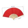 Silk Bamboo Handheld Folding Fan – Pink, Compatible with Japanese/Chinese Traditional Events, Wedding, Church, Party Favors & Gifts