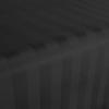 Cotton fitted sheet striped bamboo fiber 160x240 black