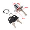 Drawer Lock Cylinder Triple Lock Desk Cabinet Drawer Front Lock With Keys Office Desk Furniture File Cabinet Lock Head