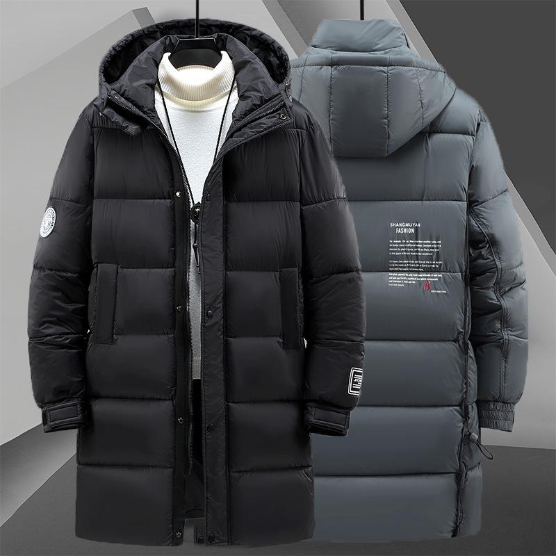 Men's Winter Jacket Warm Cotton Down Hooded Parka Men Windbreaker Padded Long Padding Coat