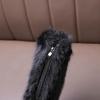 Warm Long Plush Rear Zip Knee Boots Girl 2025 Winter Comfort Thick Bottom Non Slip Booties Fashion Solid Faux Fur Boots Child