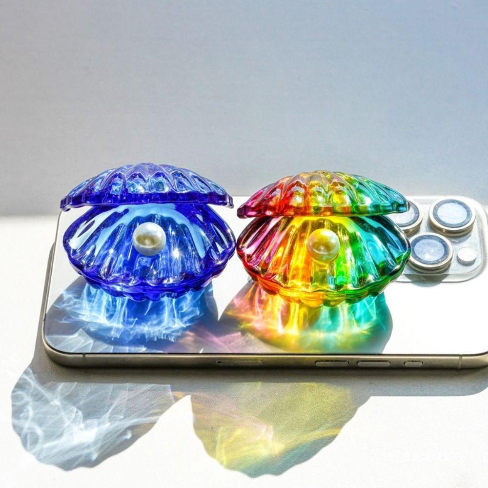Reflective Pearl Clam Ornaments Colorful Seashell Figurine Crafts Wedding Decor