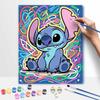 Disney Масляная живопись ручной работы DIY персонаж Стич красочное абстрактное искусство подарки украшения для дома