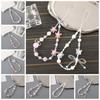 Bow Mobile Phone Bead Chain Love Mobile Phone Lanyard Hanging Rope Bead Phone Strap  Jewelry