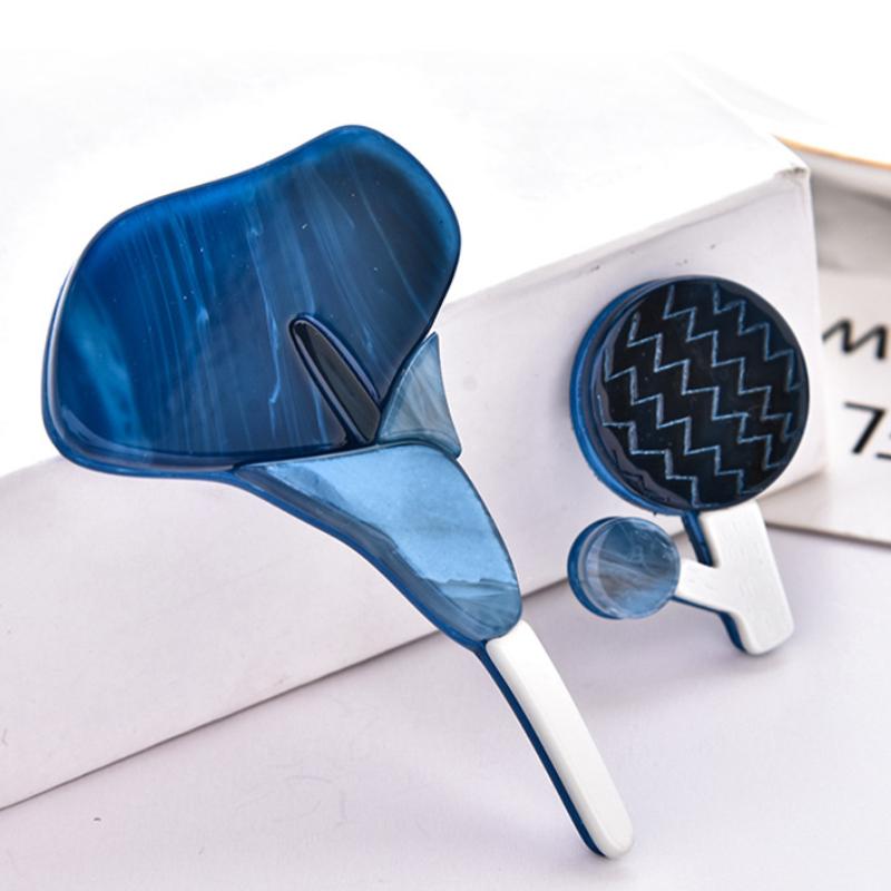 Blucome Милые мини-броши в виде ветки с цветком для женщин и девочек, многослойная акриловая брошь в виде одуванчика, стерео акриловая брошь, брошь-калла