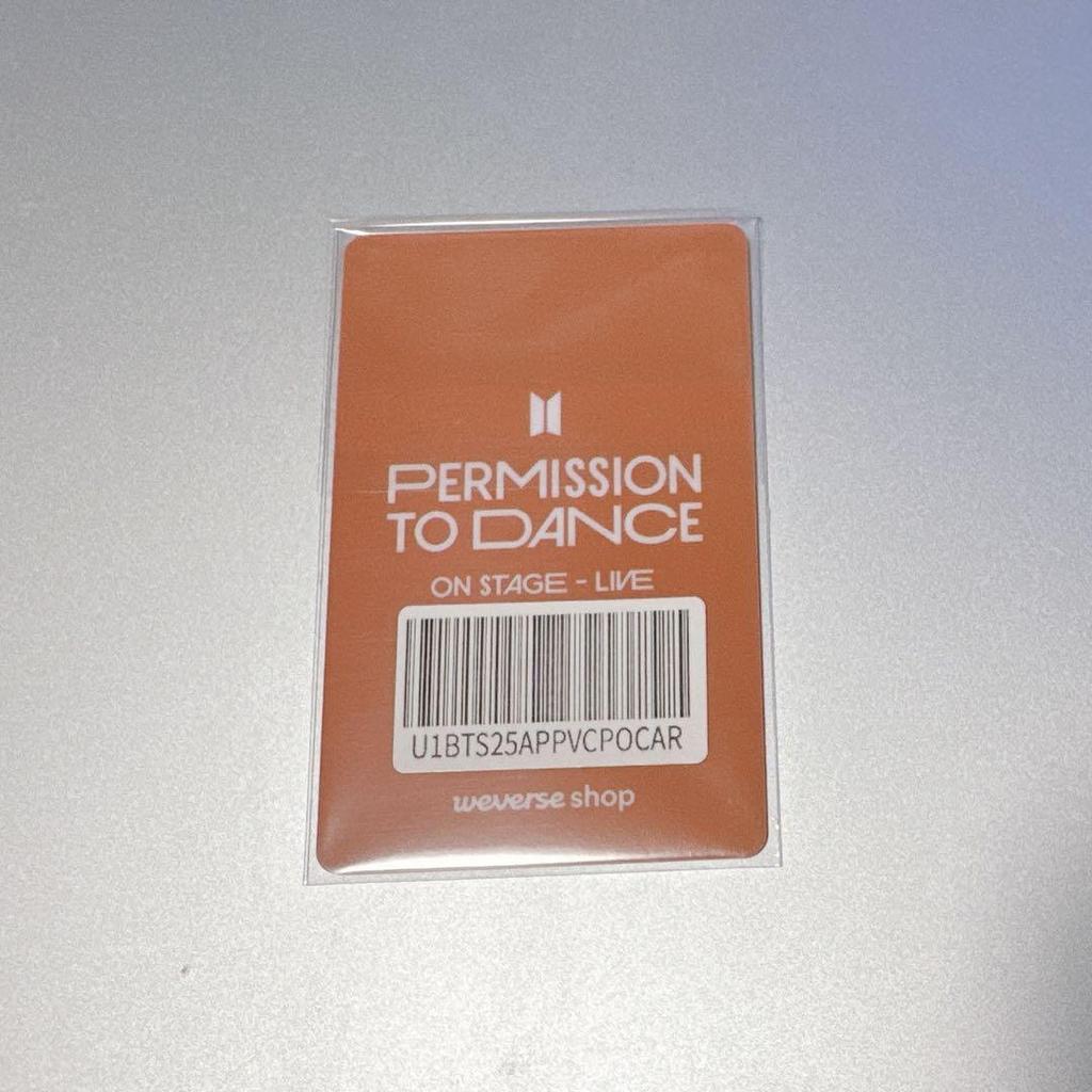 [USED] BTS PTD Weverse Global Additional Bonus PVC Trading Card Jimin