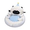 Soft Seat Pad Plush Fabric Lazy Seat Pillow Versatile Floor Cushion  Balcony