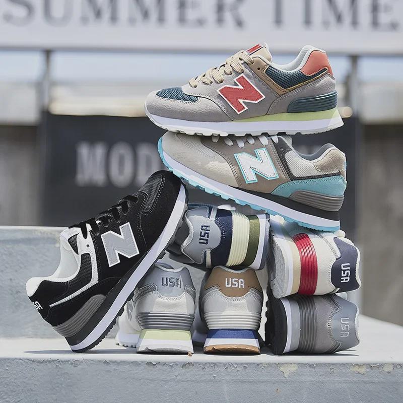 Спортивная обувь New Balance 574 на весну и осень — модные, дышащие кроссовки для бега для мужчин и женщин
