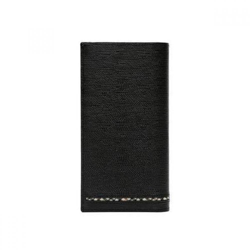 Daks Black Line Check Logo Long Wallet Dbwa0f621