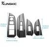 Настоящая мягкая карбоновая наклейка для Acura ILX 2013 2014 2015 2016 2017 2018 2019 2020 2025 2025 LHD Панель кнопок стеклоподъемника автомобиля
