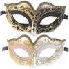 Sexy Venetian Dance Eye Set of 2 Mask, Masquerade, Costume, Disguise, Mask, Women, (Black & White)