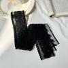 5.5*180cm Elegant Sweet Lace Flower Long Silk Scarf Trendy Girl Embroidery Neck Scarves Decoration Ribbon Headbands Ladies Tie