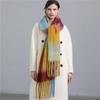 Autumn Winter Imitation Cashmere Plaid Scarf for Men Women Tassel Long Scarves Fashion Necklaces Shawl Intensification Warm Wrap