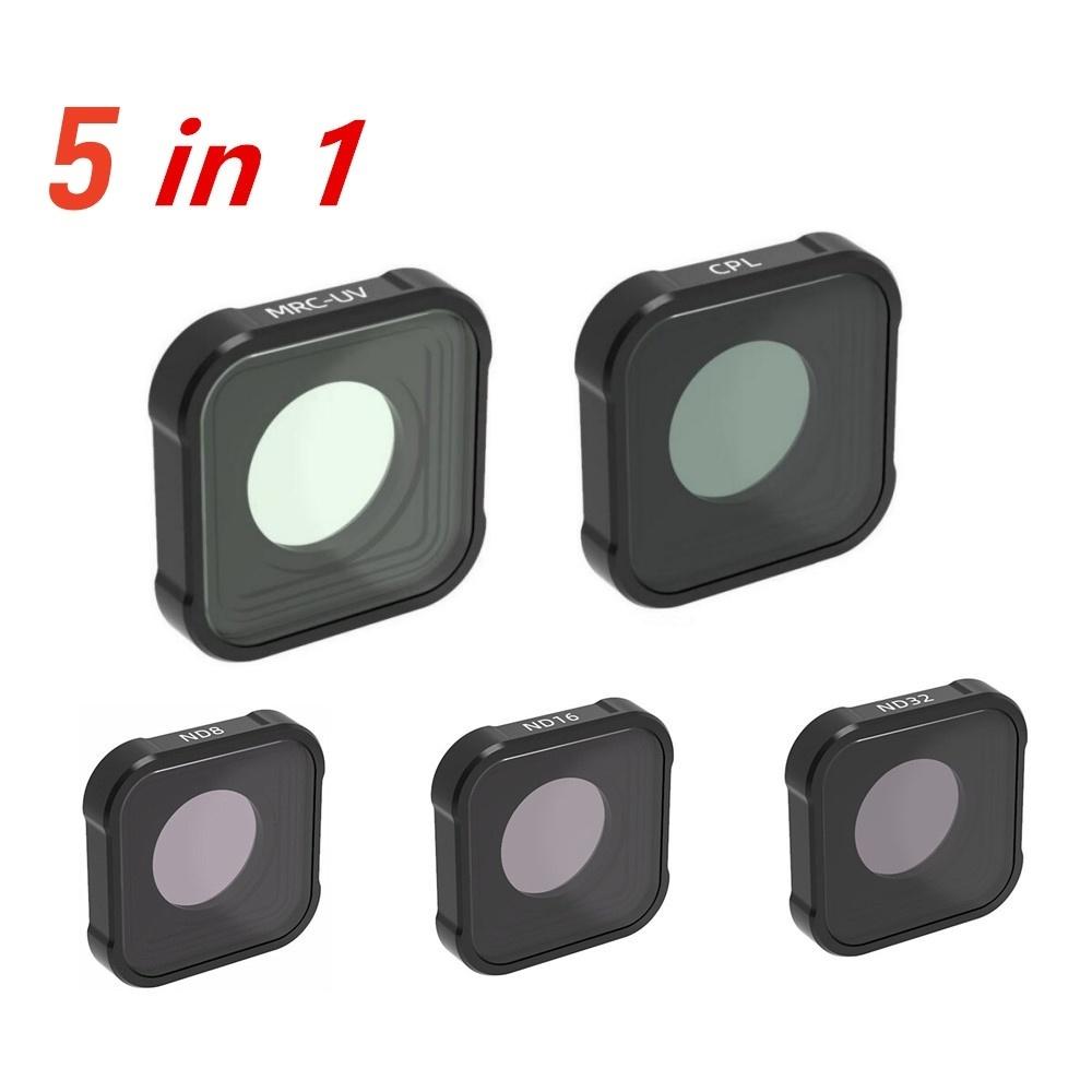 Go Pro Mcuv Cpl Nd8 Nd16 Nd32 Polarizer Filter Glass Nd 15X Macro Star Lens Filters For Gopro Hero 13 12 10 9 Camera Accessories