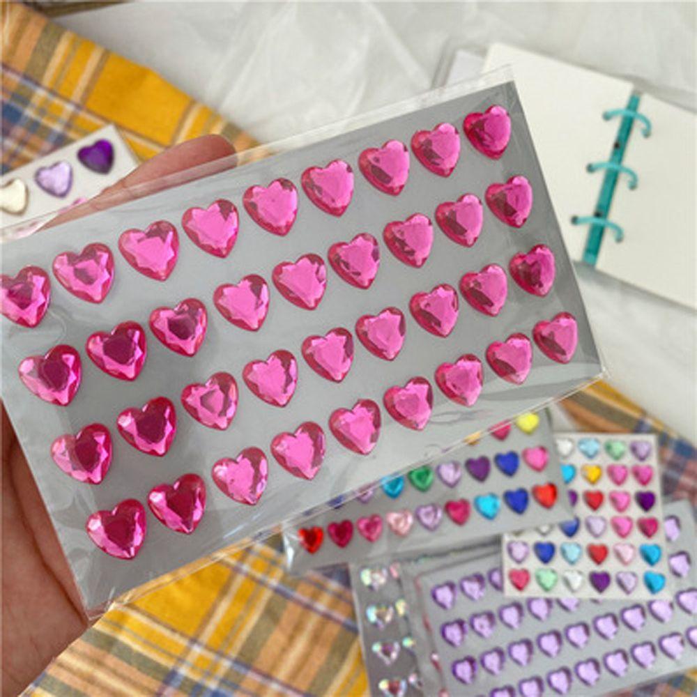Stickers Beautiful Sticker Toys Heart Stickers 3D Shining Stickers LOVE