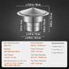 Chimney Cap, 152.4 mm, 304 Stainless Steel Round Roof Rain Cap, 300mm Increased Caps, All Weather & Reinforced Screws & Easy Installation, for Perfect