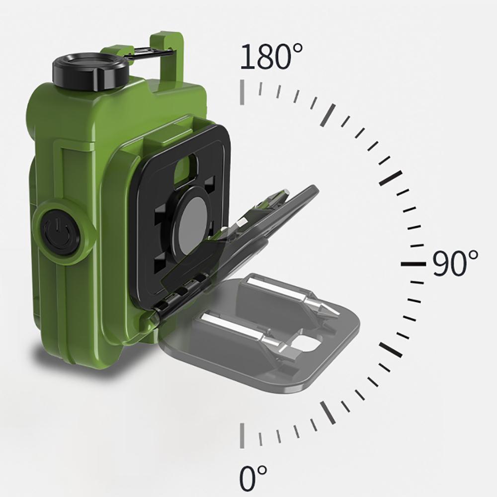 Портативный мини-фонарик USB, небольшой светодиодный фонарик COB, перезаряжаемый брелок с магнитной основой для рыбалки, прогулок, кемпинга