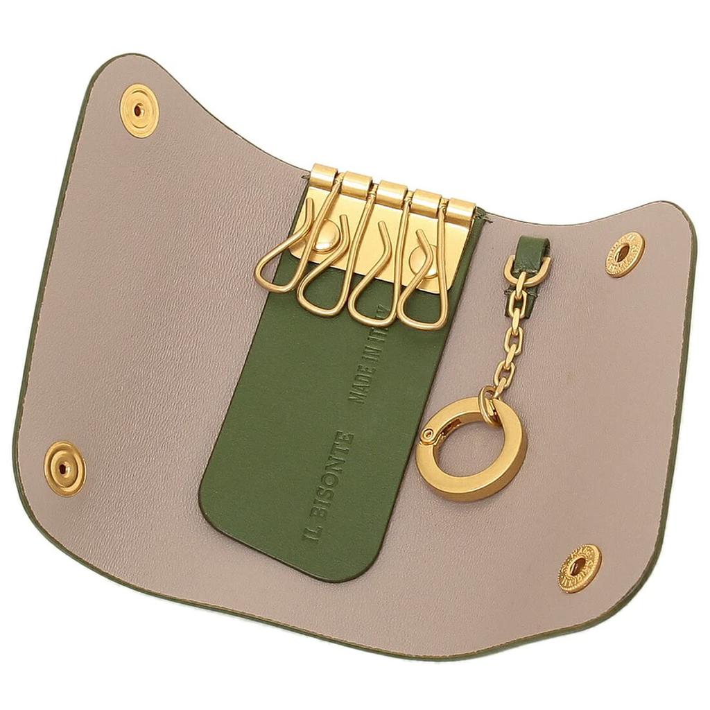 Key Case Key Ring Green IL BISONTE SKH090 PV0011 GR236G SKH087 [IL BISONTE] Men's Women's [Item]