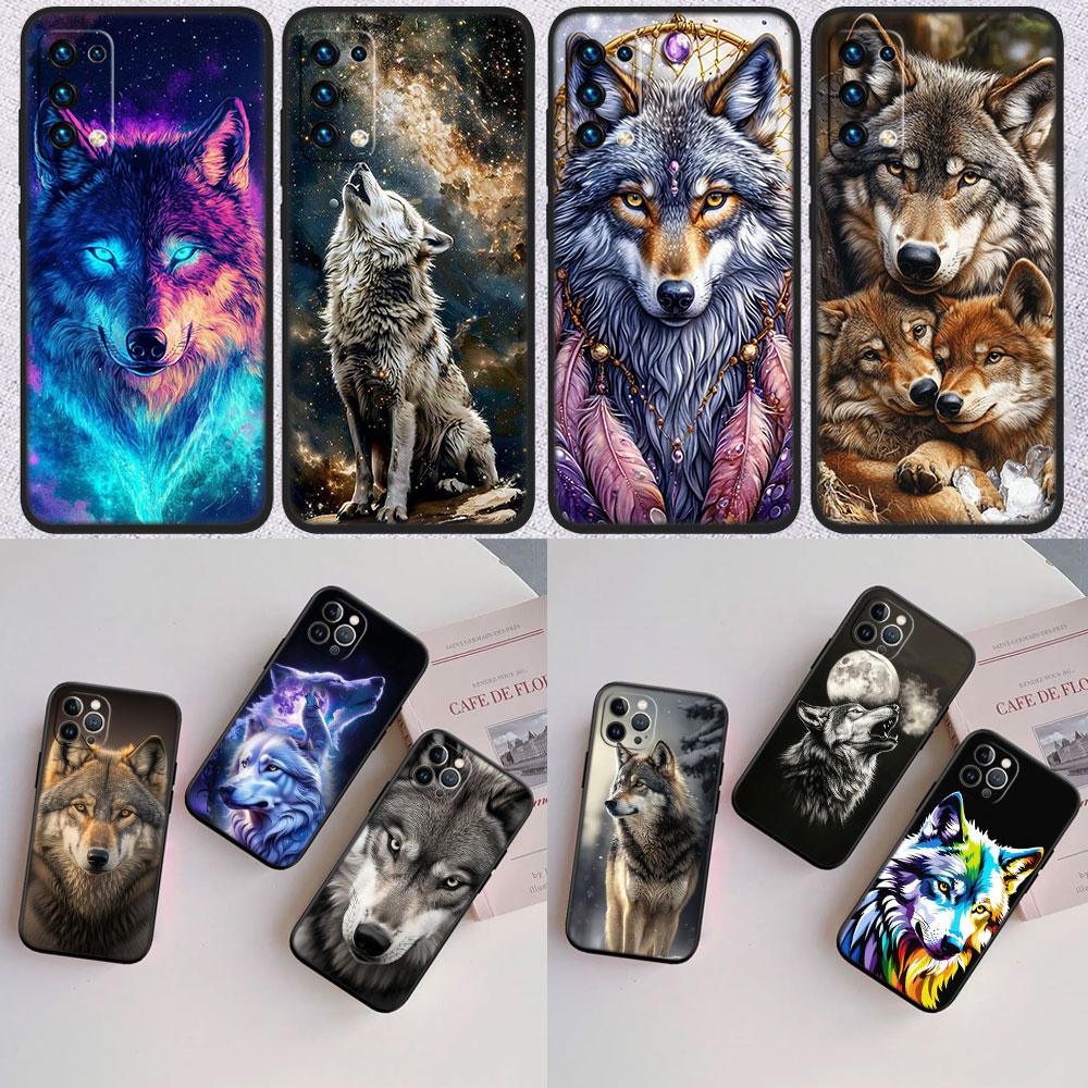 Чехол для телефона с рисунком животного Волка для Samsung Galaxy S20 S21 S22 Ultra FE Plus A21S A22 A24 A25 A26 A30 A30S A31