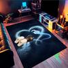 Heart In Space Adventure Area Rug Suitable for Indoor And Outdoor,Carpets for Kitchens, Homes, Offices, Living Rooms,Home Decor,Christmas Gift