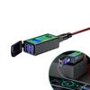 Motorcycle USB Charger for Phone 12V SAE to Dual USB Fast Charging Adapter with Voltmeter On/Off Switch 3.1A/4.8A TYPE-C