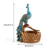 1Pcs Creative Handcraft Peacock Modelling Design Resin Ashtray Accessories Succulent Plants Pot Home Office Decor Craft